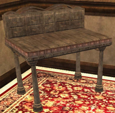 Table s&eacute;duisante en os Tier 2 Bureau  bois d'os 60SP 16