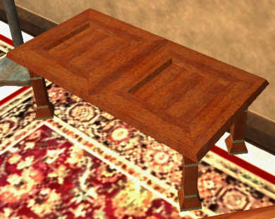 Petite table en c&egrave;dre clair Tier 5 Table  bois de c&egrave;dre 500SP 48