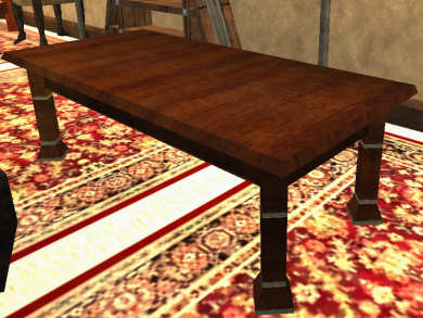 Grande table en c&egrave;dre brun Tier 5 Table  bois de c&egrave;dre 500SP 46