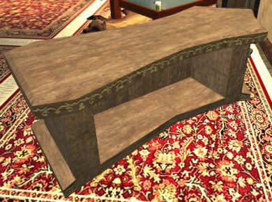 Demi-comptoir orn&eacute; en boidefer Tier 6 Comptoir  bois de fer 700SP 51