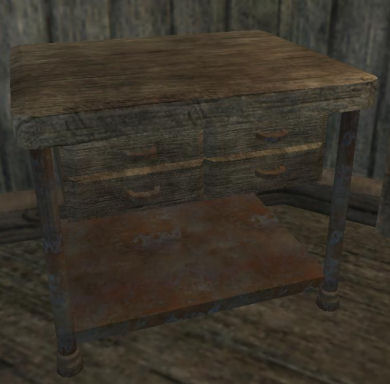 Table de chevet standard en &eacute;glantier Tier 4 Table   35SP 0