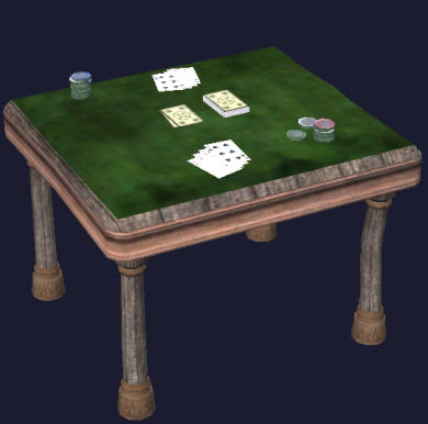 Table de jeu carr&eacute;e en s&eacute;quoia Tier 8 Table   125SP 75