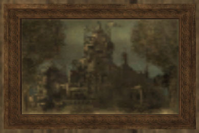 Oil painting of a castle Tier 5 Tableau   300SP 45