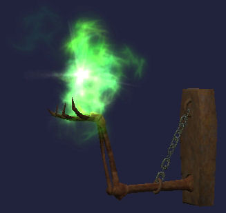 Torche murale 'main de squelette' Tier 8 Luminaire  tynnonium 1100SP 75